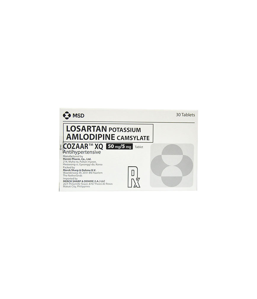 COZAAR XQ Losartan Potassium Amlodipine 50mg 5mg Film Coated